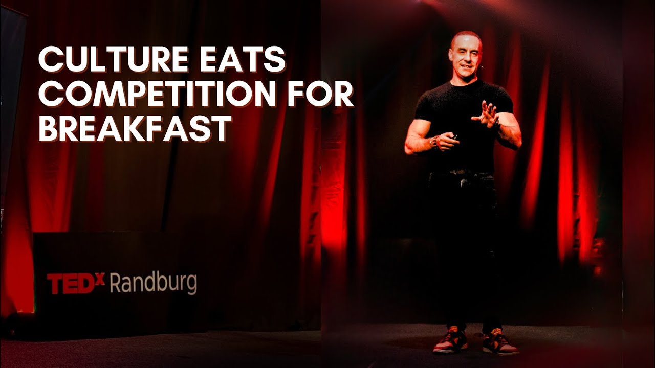 Bryan Adams on the TEDx stage: Culture Eats Competition for Breakfast